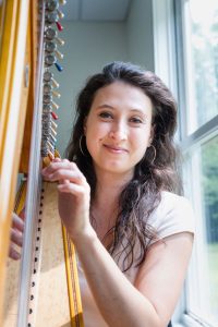 Rachel Clemente at harp
